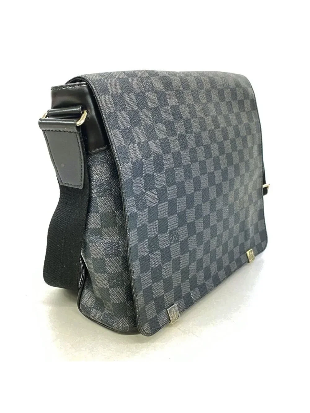 Louis Vuitton Shoulder Bag Damier Graphite District Mmnm Black